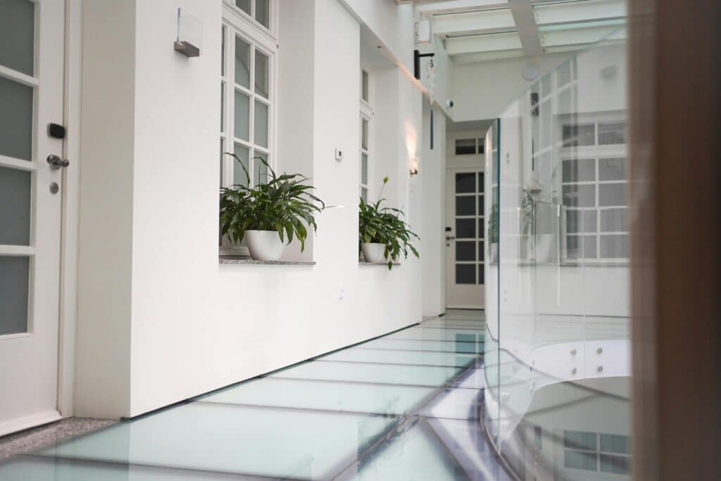 Plancher vitré sur mesure aluminium