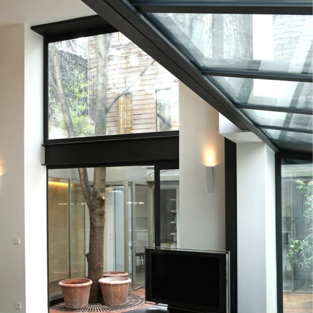 Véranda aluminium et verre