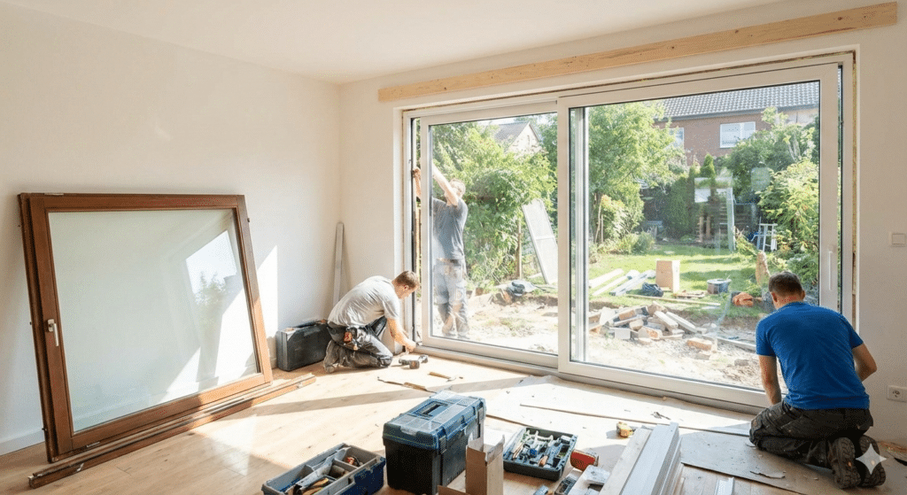 rénovation baie vitrée