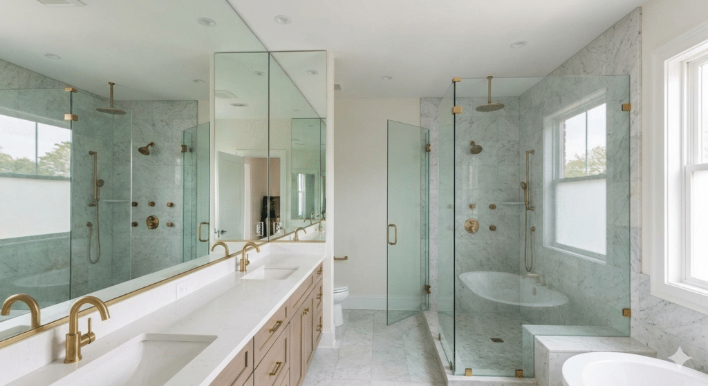 Miroiterie salle de bain