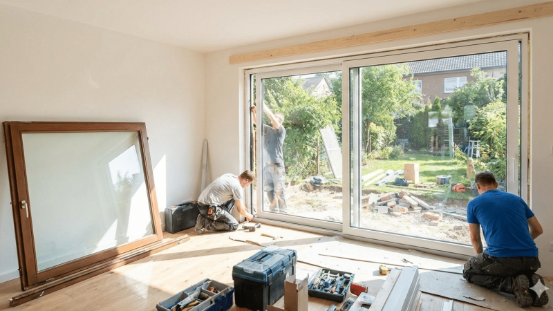 rénovation baie vitrée