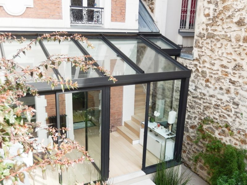 veranda aluminum grise